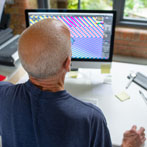 Martin Smith in his studio in London 2016